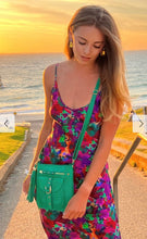 Load image into Gallery viewer, Cadelle Leather Gold Jamie
Crossbody
Peacock Green