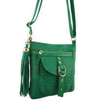 Load image into Gallery viewer, Cadelle Leather Gold Jamie
Crossbody
Peacock Green