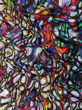 Load image into Gallery viewer, Wearable art scarf the silk kaleidoscope