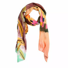 Load image into Gallery viewer, Wearable art scarf the silk collection architecture