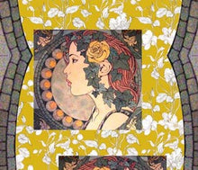 Load image into Gallery viewer, Wearable art scarf the silk collection Mademoiselle