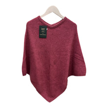 Load image into Gallery viewer, Lothlorian knit plain poncho possum/Merino Orchid