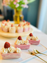 Load image into Gallery viewer, Handmade Artisan Natural Soap | Cottage Spongecake | Strawberry Milk Scent