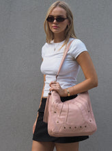 Load image into Gallery viewer, Cadelle Leather Carrie Hobo | Misty Rose