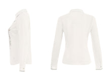 Load image into Gallery viewer, Dolcezza  Text-print Hip-length Shirt Style 25723
