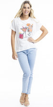 Load image into Gallery viewer, Orientique Tee embellished T shirt Cheers