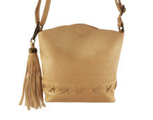Load image into Gallery viewer, Cadelle leather crossbody Ariel camel