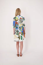 Load image into Gallery viewer, Gabby Isabella multi paterned pleated shirt dress