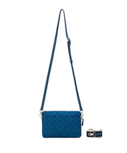 Load image into Gallery viewer, Black caviar Tribeca Quilted Kiara Navy Crossbody/Clutch