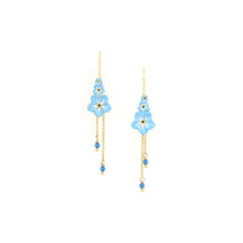 Load image into Gallery viewer, Franck Herval "forget me not" XL hook earrings - Neela.