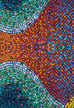 Load image into Gallery viewer, Wearable art scarf the silk collection mosaic