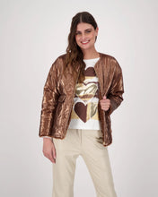 Load image into Gallery viewer, Gabby Isabella bronze puffer  jacket