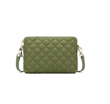 Load image into Gallery viewer, Black caviar Tribeca Quilted Kiara khaki Crossbody/Clutch