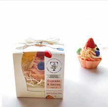 Load image into Gallery viewer, Handmade Artisan Natural Soap | Cupcake & Smiles | Strawberry Milk Scent