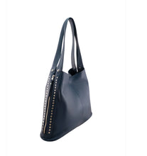 Load image into Gallery viewer, Cadelle leather Jessie Expandable Tote | Denim