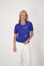 Load image into Gallery viewer, Gabby Isabella jacquard palm sweater (knit blouse)