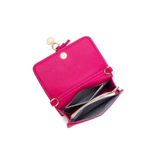 Load image into Gallery viewer, Black caviar Gigi Crossbody Bag magneta