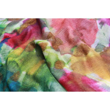 Load image into Gallery viewer, Wearable art scarf the silk collection watercolor