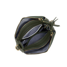 Load image into Gallery viewer, Black Caviar Daniella 3 Compartment Crossbody Bag dark Olive