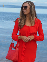 Load image into Gallery viewer, Cadelle Leather Lyndel Handbag | Blood orange.