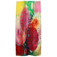 Load image into Gallery viewer, Wearable art scarf the silk colour magic