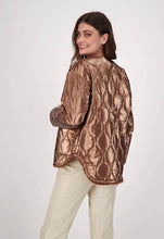 Load image into Gallery viewer, Gabby Isabella bronze puffer  jacket