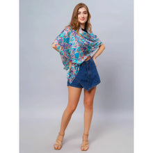 Load image into Gallery viewer, Wearable art scarf the silk collection spring