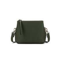 Load image into Gallery viewer, Black Caviar Daniella 3 Compartment Crossbody Bag dark Olive