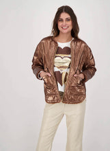 Load image into Gallery viewer, Gabby Isabella bronze puffer  jacket