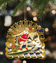 Load image into Gallery viewer, Brass gold plated three -dimensional Christmas ornaments