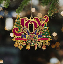 Load image into Gallery viewer, Brass gold plated three -dimensional Christmas ornaments