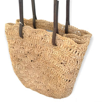 Load image into Gallery viewer, Le Panier Anna Natural Pu handle 24cm x 25cm