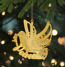 Load image into Gallery viewer, Brass gold plated three -dimensional Christmas ornaments