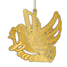 Load image into Gallery viewer, Brass gold plated three -dimensional Christmas ornaments