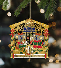 Load image into Gallery viewer, Brass gold plated three -dimensional Christmas ornaments