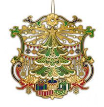 Load image into Gallery viewer, Brass gold plated three -dimensional Christmas ornaments