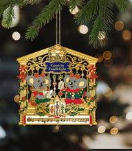 Load image into Gallery viewer, Brass gold plated three -dimensional Christmas ornaments
