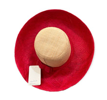 Load image into Gallery viewer, French hat Demi Capeline red/natural