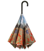 Load image into Gallery viewer, Galeria reversible umbrella poppy field