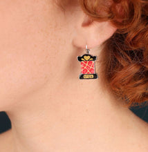 Load image into Gallery viewer, TARATATA - LEVER BACK EARRINGS FANTAISIE
RUBAN
