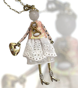 French doll necklace French lace