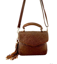 Load image into Gallery viewer, Cadelle leather Elizabeth Handbag/Crossbody | Chocolate
