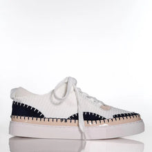 Load image into Gallery viewer, Minx  sneakers Stitched band/ blond Ink
