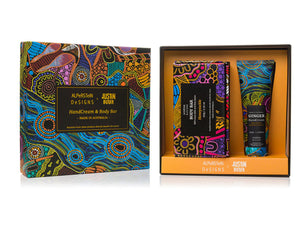 Indigenous GINGER HANDCREAM &
HONEYSUCKLE BODY
BAR GIFT BOX