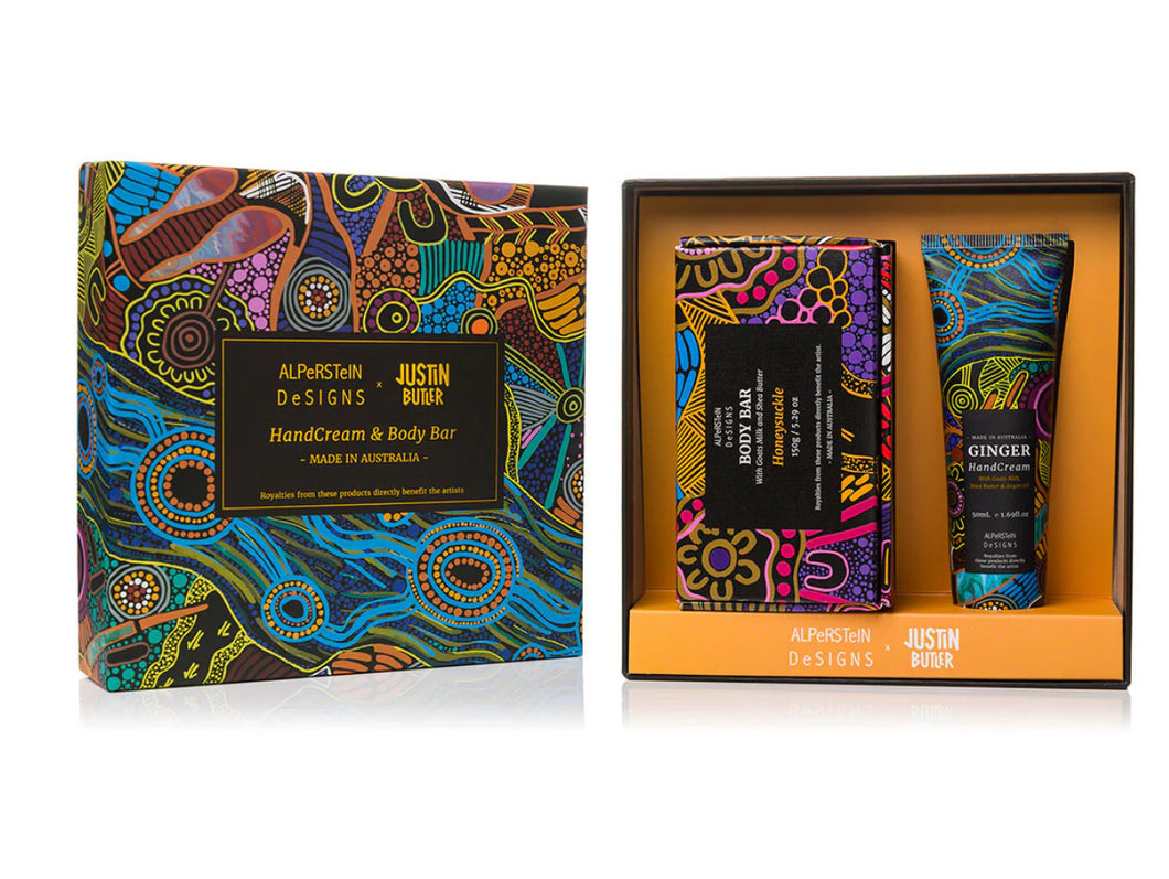 Indigenous GINGER HANDCREAM &
HONEYSUCKLE BODY
BAR GIFT BOX