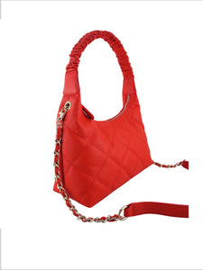 Cadelle Leather Lyndel Handbag | Blood orange.