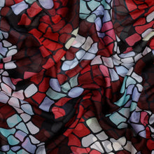 Load image into Gallery viewer, Wearable art scarf the silk mosaic
