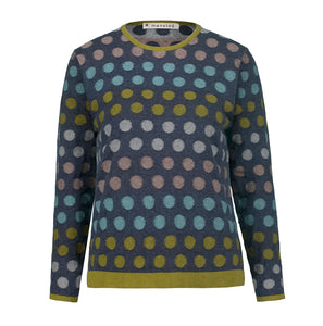 Mansted Polka knit soft blue – Lalka Boutique Online