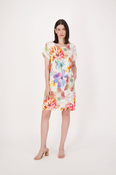 Spanner wildflower linen shift dress