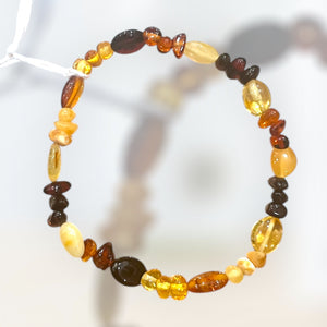 Amber Bracelet multicolor stretch